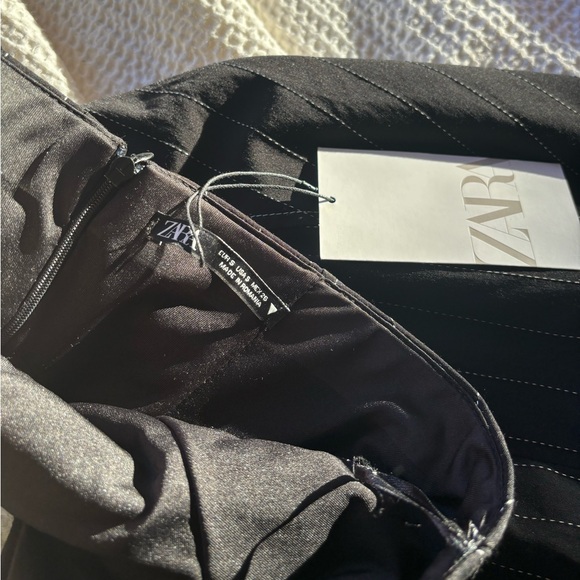 Strapless Pinstripe Mini Dress - Picture 2 of 3